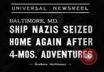 Standbild USS Stadt Flint Baltimore Maryland USA, 1940, aus Sekunde 6 historischem Filmmaterial Videoclip 65675044056