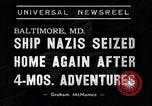Standbild USS Stadt Flint Baltimore Maryland USA, 1940, aus Sekunde 7 historischem Filmmaterial Videoclip 65675044056