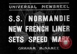 Image of SS Normandie New York United States USA, 1935, second 1 stock footage video 65675044070