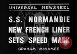 Image of SS Normandie New York United States USA, 1935, second 4 stock footage video 65675044070