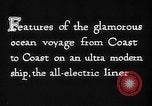 Immagine di Panama Pacific Liner New York United States USA, 1931, secondo 15 filmato di repertorio 65675044121