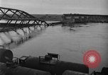 Image of Crossing destroyed Tangermunde bridge Germany, 1945, second 5 stock footage video 65675044139