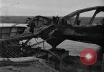 Image of Crossing destroyed Tangermunde bridge Germany, 1945, second 15 stock footage video 65675044139