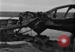 Image of Crossing destroyed Tangermunde bridge Germany, 1945, second 16 stock footage video 65675044139