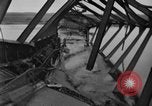 Image of Crossing destroyed Tangermunde bridge Germany, 1945, second 31 stock footage video 65675044139