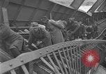 Image of Crossing destroyed Tangermunde bridge Germany, 1945, second 38 stock footage video 65675044139