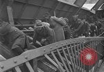 Image of Crossing destroyed Tangermunde bridge Germany, 1945, second 39 stock footage video 65675044139
