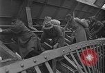 Image of Crossing destroyed Tangermunde bridge Germany, 1945, second 42 stock footage video 65675044139