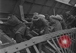Image of Crossing destroyed Tangermunde bridge Germany, 1945, second 43 stock footage video 65675044139