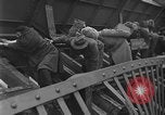 Image of Crossing destroyed Tangermunde bridge Germany, 1945, second 48 stock footage video 65675044139