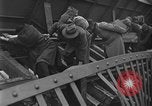 Image of Crossing destroyed Tangermunde bridge Germany, 1945, second 49 stock footage video 65675044139