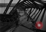 Image of Crossing destroyed Tangermunde bridge Germany, 1945, second 58 stock footage video 65675044139