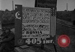 Image of German soldiers cross Tangermunde bridge Germany, 1945, second 1 stock footage video 65675044140