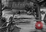 Image of Germans flee Soviets at River Elbe Germany, 1945, second 57 stock footage video 65675044141