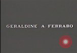 Image of Geraldine Ferraro Washington DC USA, 1984, second 3 stock footage video 65675044171