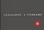 Image of Geraldine Ferraro Washington DC USA, 1984, second 6 stock footage video 65675044171