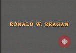Image of Ronald Reagan Washington DC USA, 1984, second 3 stock footage video 65675044172