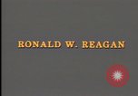 Image of Ronald Reagan Washington DC USA, 1984, second 4 stock footage video 65675044172
