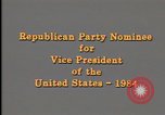 Image of George H Walker Bush Washington DC USA, 1984, second 7 stock footage video 65675044173