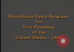 Image of George H Walker Bush Washington DC USA, 1984, second 10 stock footage video 65675044173
