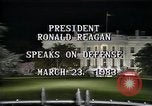 Image of President Ronald Reagan Washington DC USA, 1983, second 4 stock footage video 65675044180