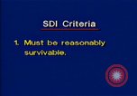 Image of Strategic Defense Initiative Washington DC USA, 1985, second 10 stock footage video 65675044184