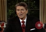Image of President Ronald Reagan Washington DC USA, 1986, second 62 stock footage video 65675044192