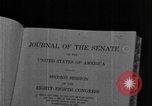 Image of Journal of the Senate Washington DC USA, 1966, second 14 stock footage video 65675044224