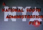 Immagine di National Youth Administration United States USA, 1940, secondo 3 filmato di repertorio 65675044260