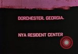 Immagine di National Youth Administration Dorchester Georgia USA, 1940, secondo 1 filmato di repertorio 65675044267