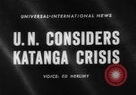 Standbild Katanga Krise New York United States USA, 1960, aus Sekunde 1 historischem Filmmaterial Videoclip 65675044277