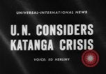 Standbild Katanga Krise New York United States USA, 1960, aus Sekunde 4 historischem Filmmaterial Videoclip 65675044277