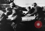Image of British and French forces retreating under fire Belgium, 1940, second 21 stock footage video 65675044320
