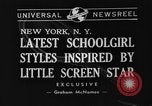 Standbild Schulmädchen Modell Kleidung New York United States USA, 1940, aus Sekunde 4 historischem Filmmaterial Videoclip 65675044346