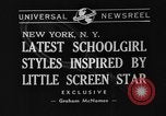Standbild Schulmädchen Modell Kleidung New York United States USA, 1940, aus Sekunde 5 historischem Filmmaterial Videoclip 65675044346