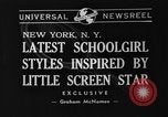 Standbild Schulmädchen Modell Kleidung New York United States USA, 1940, aus Sekunde 6 historischem Filmmaterial Videoclip 65675044346