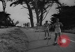 Standbild roller Ski Del Monte California USA, 1940, aus Sekunde 24 historischem Filmmaterial Videoclip 65675044348