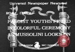 Standbild Benito Mussolini Rom Italien, 1933, aus Sekunde 1 historischem Filmmaterial Videoclip 65675044360