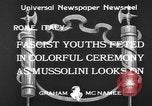 Standbild Benito Mussolini Rom Italien, 1933, aus Sekunde 3 historischem Filmmaterial Videoclip 65675044360