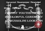 Standbild Benito Mussolini Rom Italien, 1933, aus Sekunde 10 historischem Filmmaterial Videoclip 65675044360