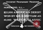 Standbild Pferderennen Homewood Illinois USA, 1933, aus Sekunde 7 historischem Filmmaterial Videoclip 65675044361