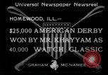 Standbild Pferderennen Homewood Illinois USA, 1933, aus Sekunde 11 historischem Filmmaterial Videoclip 65675044361