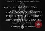 Standbild Pfadfinder von Amerika Camping North Kansas City Missouri USA, 1933, aus Sekunde 1 historischem Filmmaterial Videoclip 65675044363