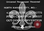 Standbild Pfadfinder von Amerika Camping North Kansas City Missouri USA, 1933, aus Sekunde 5 historischem Filmmaterial Videoclip 65675044363
