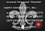 Standbild Pfadfinder von Amerika Camping North Kansas City Missouri USA, 1933, aus Sekunde 7 historischem Filmmaterial Videoclip 65675044363
