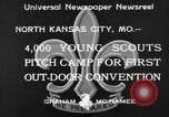 Standbild Pfadfinder von Amerika Camping North Kansas City Missouri USA, 1933, aus Sekunde 8 historischem Filmmaterial Videoclip 65675044363