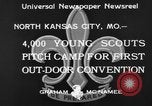 Standbild Pfadfinder von Amerika Camping North Kansas City Missouri USA, 1933, aus Sekunde 9 historischem Filmmaterial Videoclip 65675044363