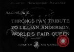 Standbild Lillian Anderson Racine Wisconsin USA, 1933, aus Sekunde 1 historischem Filmmaterial Videoclip 65675044364