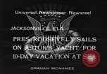 Standbild Franklin D Roosevelt Jacksonville Florida USA, 1934, aus Sekunde 4 historischem Filmmaterial Videoclip 65675044365
