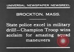 Standbild Vereinigten Staaten Truppen Brockton Massachusetts USA, 1930, aus Sekunde 7 historischem Filmmaterial Videoclip 65675044382